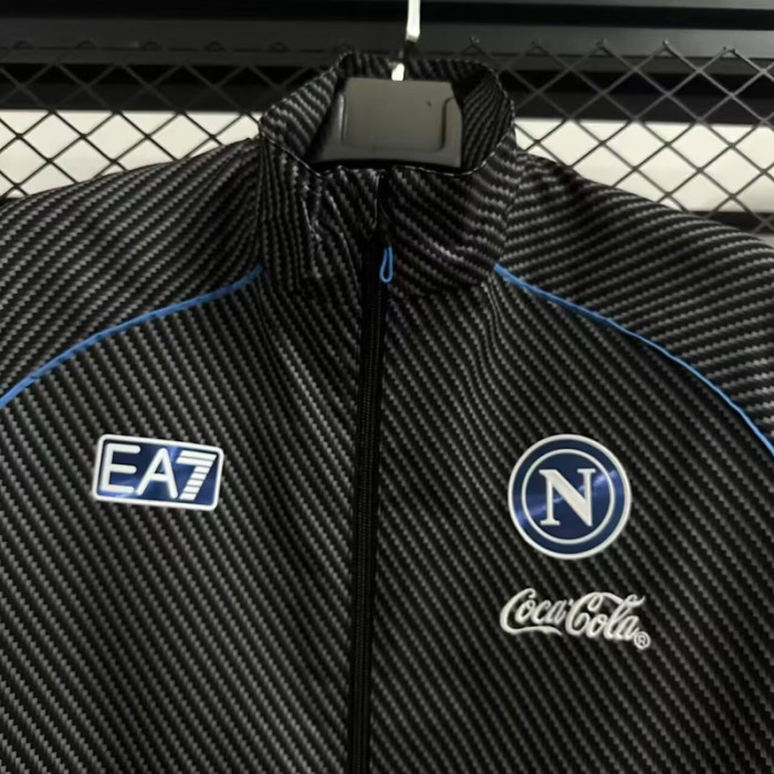 2025-26 Napoli Black Windbreaker