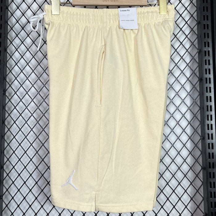 M006 Jordan Beige Pure Cotton Fabric Casual Short Pants