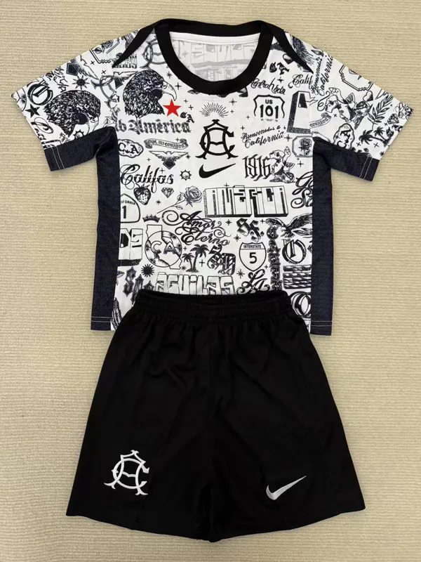 24-25 Club America Beige Kids Training
