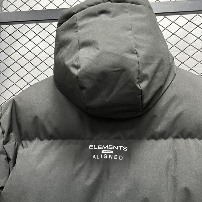 24-25 MF6 LN Black Hooded Cotton Coat #棉衣