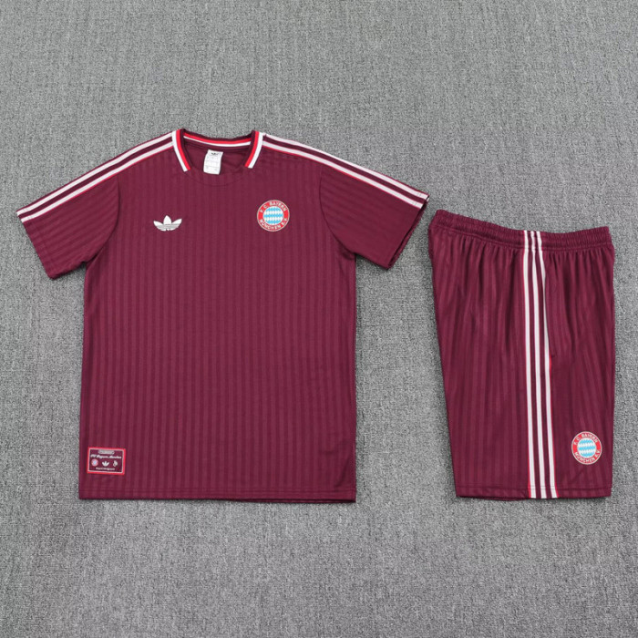 25-26 Bayern Jujube red Training short Suit