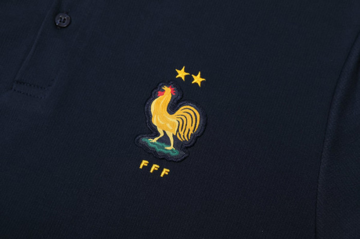 25-26 France Royal blue Polo Tracksuit