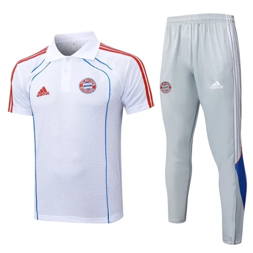 2025-26 Bayern White Polo Tracksuit #C2555