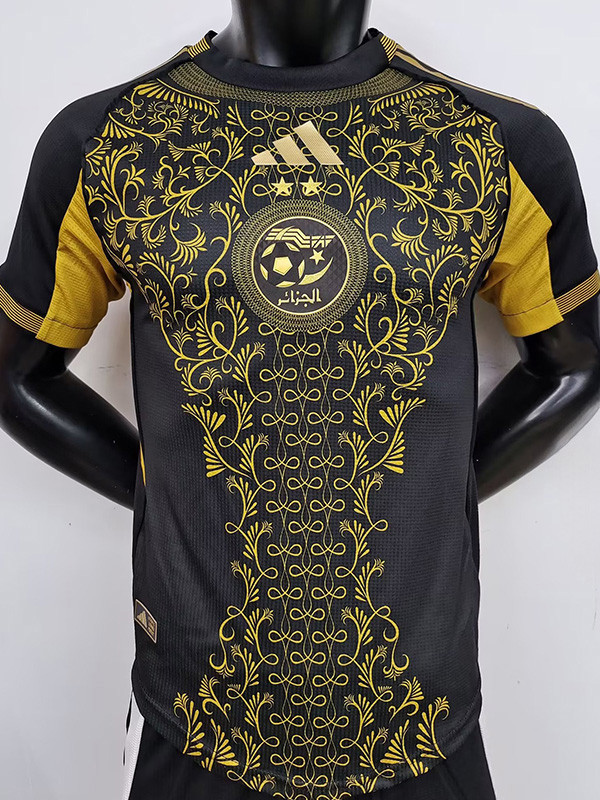 25-26 Algeria Black Player Version Training shirts #A37
