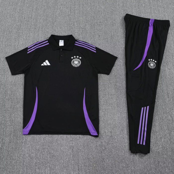 25-26 Germany Black Polo Tracksuit