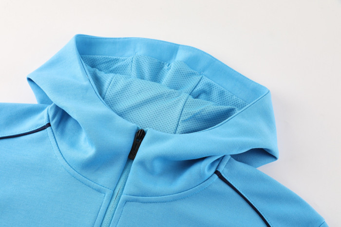 24-25 Man City Light blue Hoodie Jacket Tracksuit #01