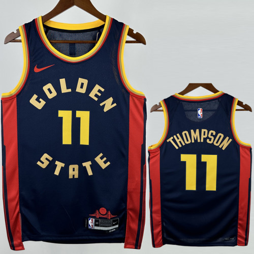 24-25 WARRIORS THOMPSON #11 Royal blue City Edition Top Quality Hot Pressing NBA Jersey