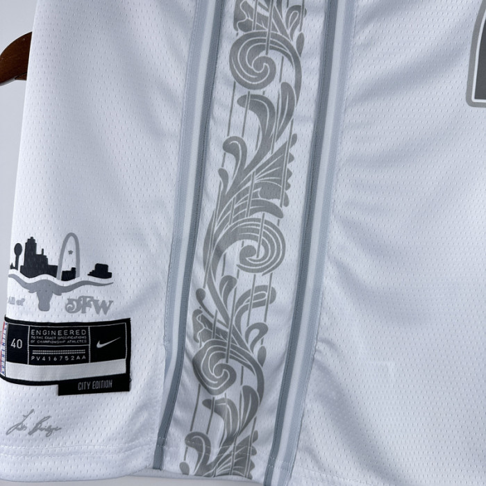 24-25 Dallas Mavericks DONCIC #77 White City Edition Top Quality Hot Pressing NBA Jersey