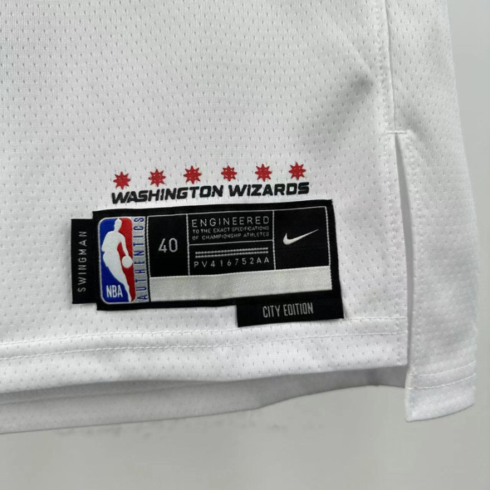 24-25 Wizards POOLE #13 White City Edition Top Quality Hot Pressing NBA Jersey