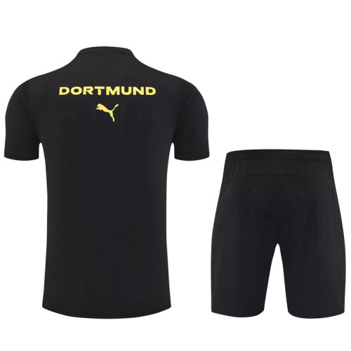 25-26 Dortmund Black Training Short Suit