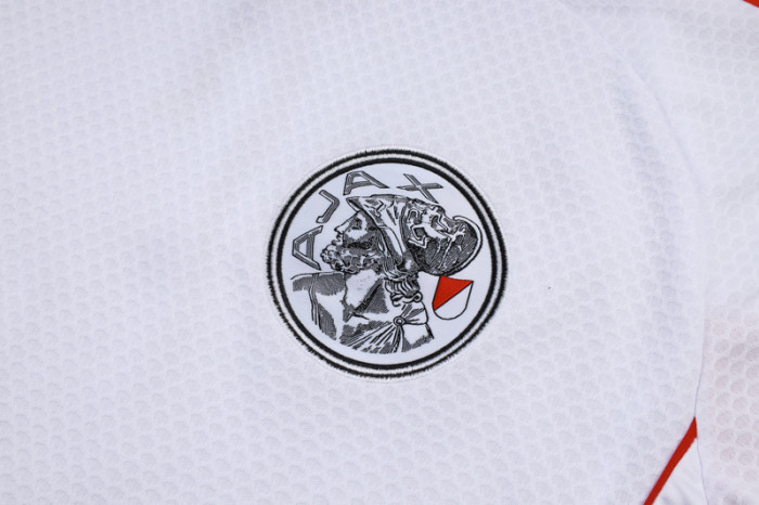 2025-26 Ajax White Training Short Suit #D25148