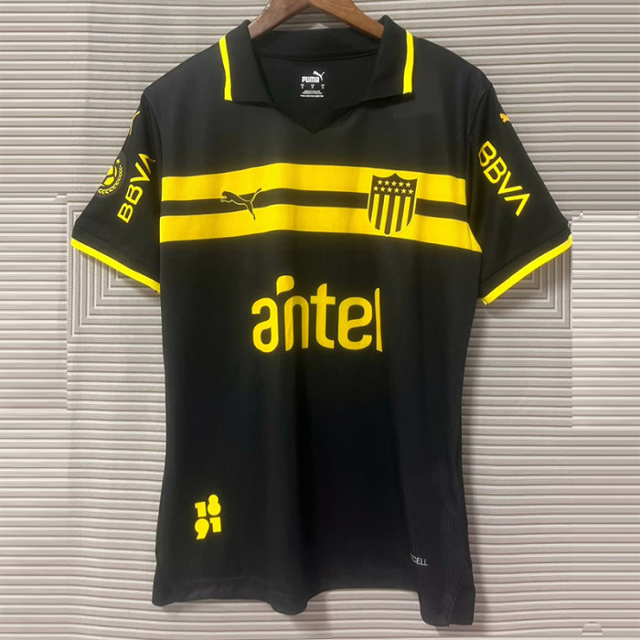 24-25 Atletico Penarol Black Away Fans Soccer Jersey *前横条