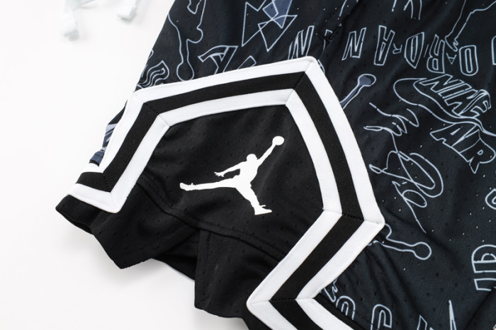 C2441 Jordan Black Casual Short Pants