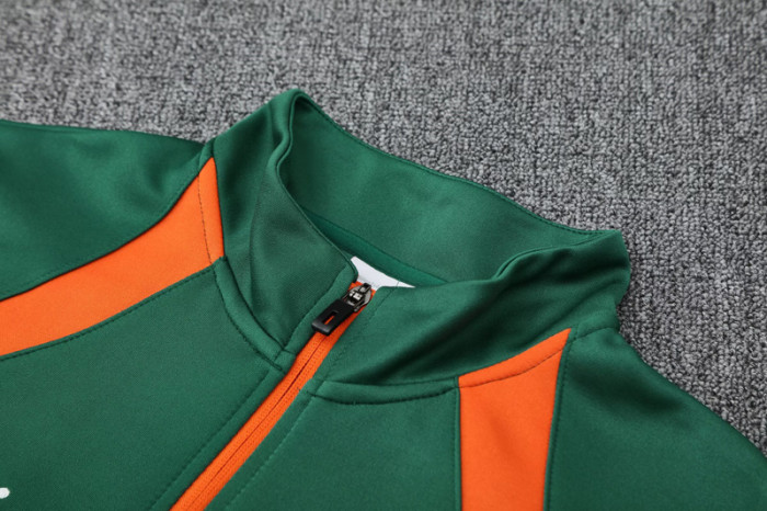 25-26 Ivory Coast Dark green Jacket Tracksuit