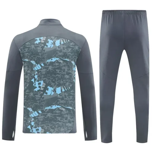 25-26 Man City Dark gray Half Pull Tracksuit (半拉链)