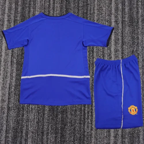 2002-2003 Man Utd Away Kids Retro Soccer Jersey