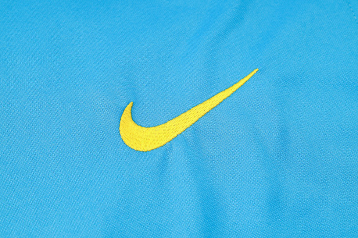 24-25 Brazil Lake blue Hoodie Jacket Tracksuit #F560