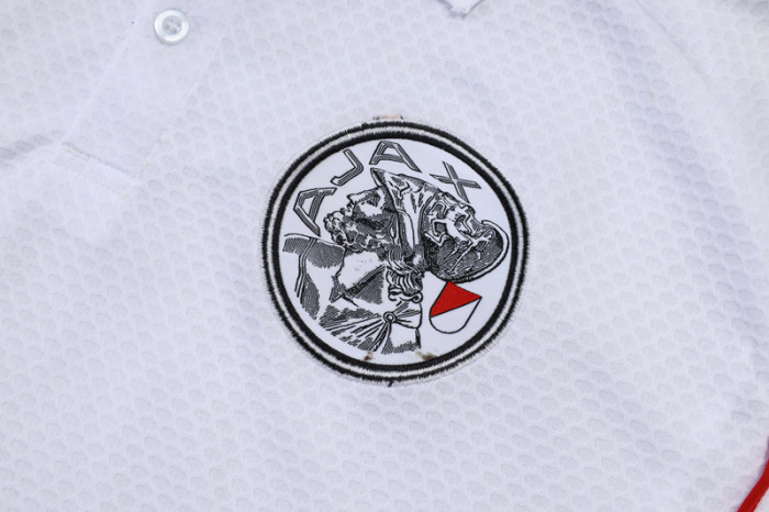 2025-26 Ajax White Polo Tracksuit #C2559
