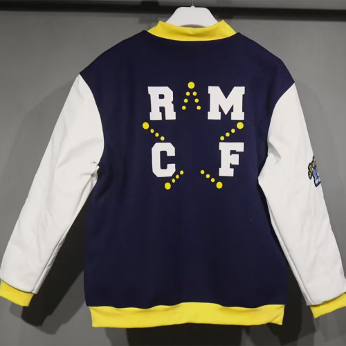 2025-26 RMA Royal Blue Cotton Baseball Jacket