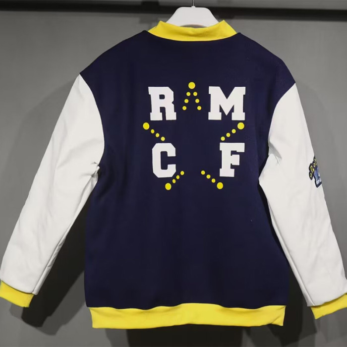 2025-26 RMA Royal Blue Cotton Baseball Jacket