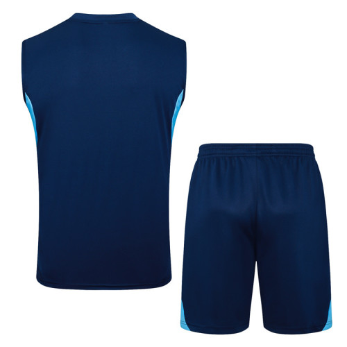 25-26 ARS Royal blue Tank top and shorts suit #D2570