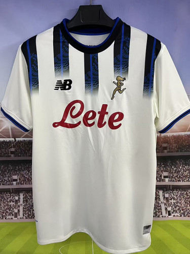 2025-26 Atalanta Away Fans Soccer Jersey (前广告)