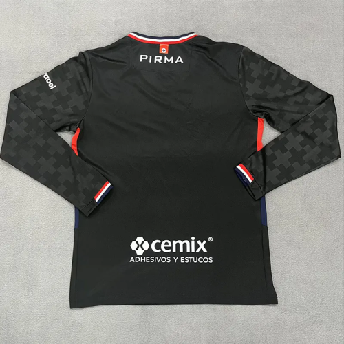 25-26 Cruz Azul Black Goalkeeper Long Sleeve Soccer Jersey (长袖)