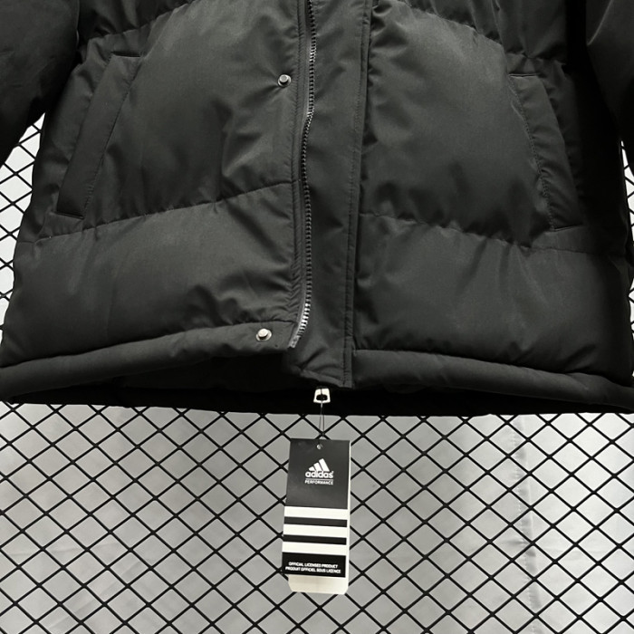 24-25 MF4 AD Black Hooded Cotton Coat #棉衣