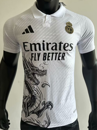 25-26 RMA White Special Edition Player Version Training Shirts *龙(翻领)