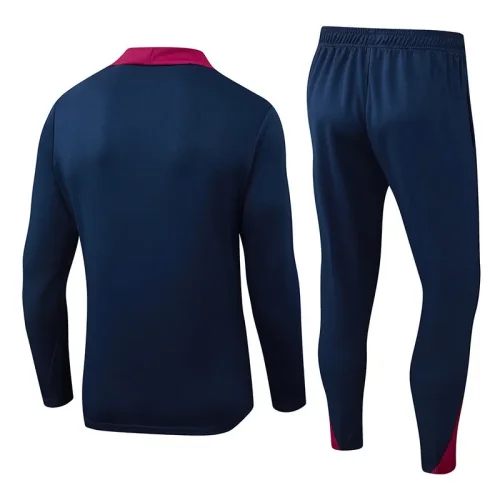 25-26 BAR Royal blue Half Pull Tracksuit (半拉链)