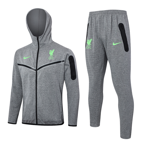 24-25 LIV Grey Hoodie Jacket Tracksuit #F572(绿标)