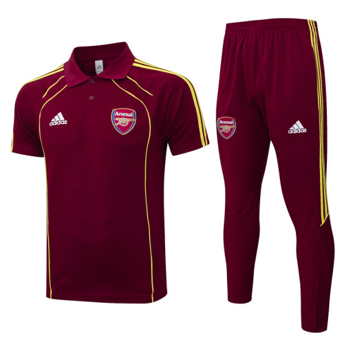 2025-26 ARS Jujube red Polo Tracksuit #C2558
