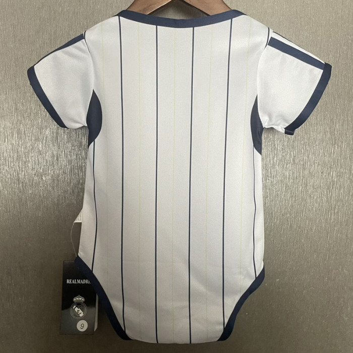 2025-26 RMA White Baby Infant Crawl Suit