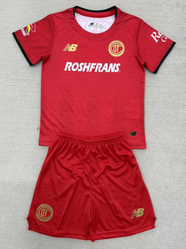 2025-26 Toluca Home Kids Soccer Jersey