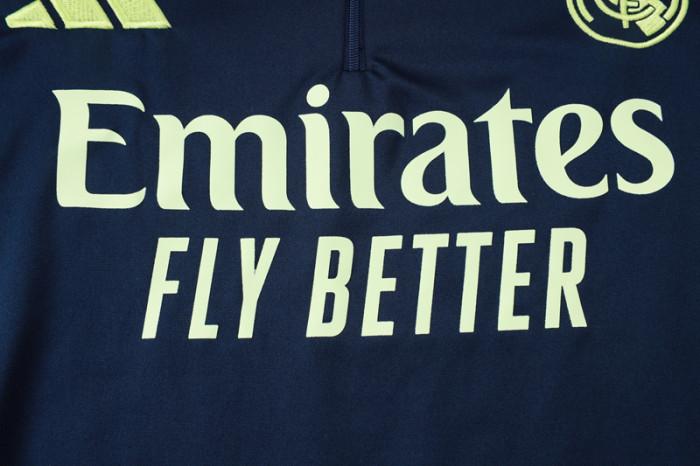 2025-26 RMA Royal blue Kids Half Pull Tracksuit#E2539(童装)(半拉链)