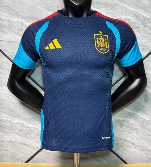 26-27 Spain Dark Blue Player Version Soccer Jersey