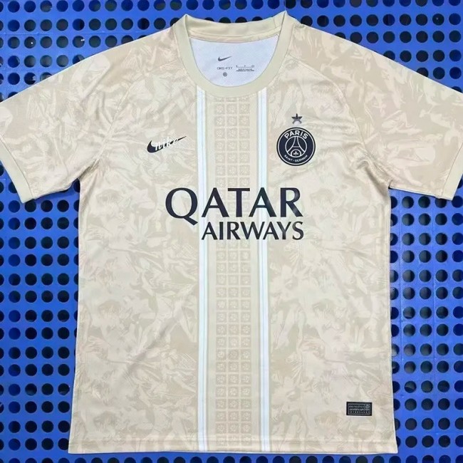 25-26 PSG Special Yellow Fan Soccer Jersey