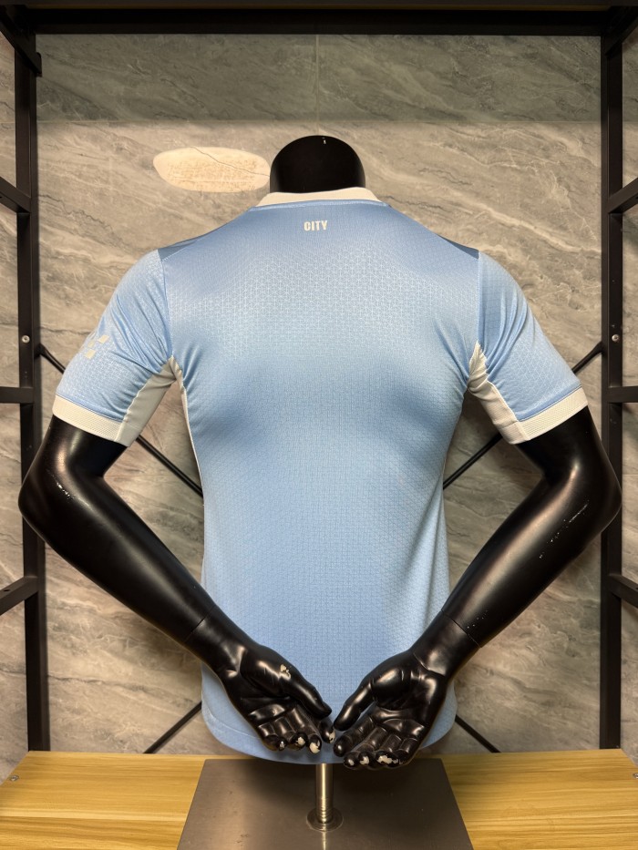 2026-27 Man City Blue Player Version Soccer Jersey
