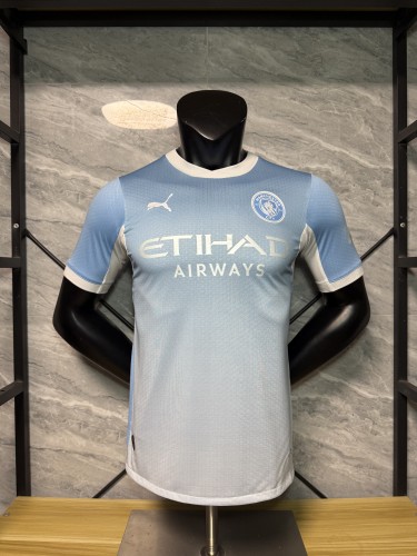 2026-27 Man City Blue Player Version Soccer Jersey