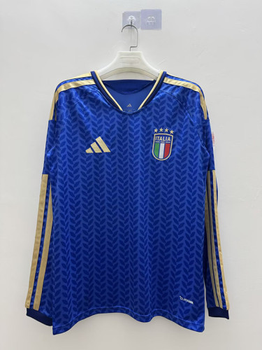 2026 World Cup Italy Home Long Sleeve Football Jersey