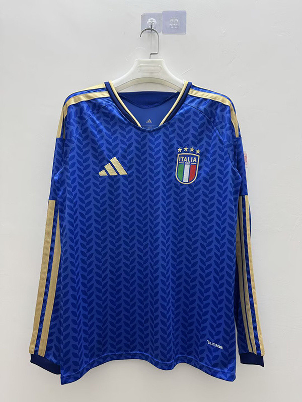 2026 World Cup Italy Home Long Sleeve Football Jersey