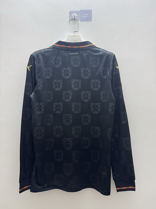2026 World Cup Portugal Black Special Edition Long Sleeve Football Jersey