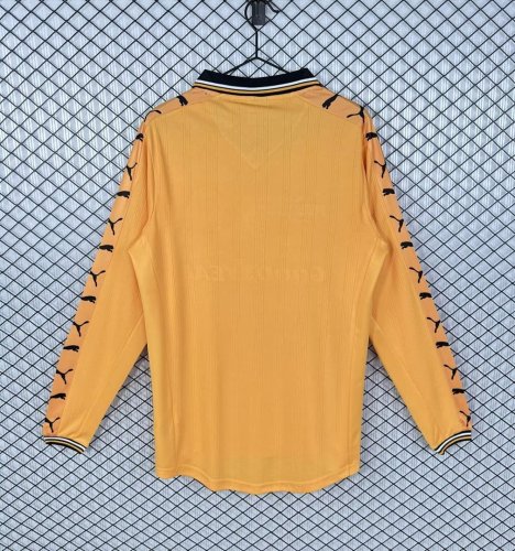 1998-99 Wolves Home long sleeve Retro Soccer Jersey