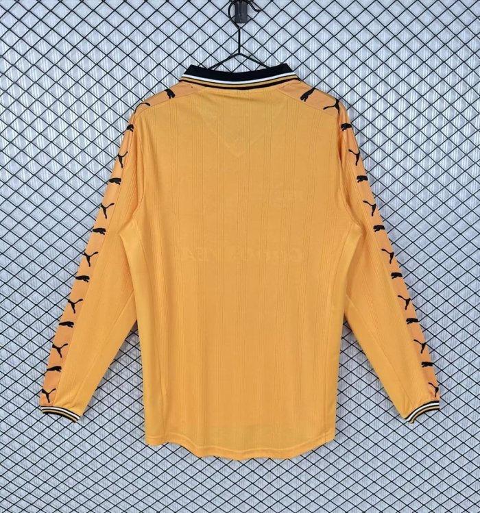 1998-99 Wolves Home long sleeve Retro Soccer Jersey