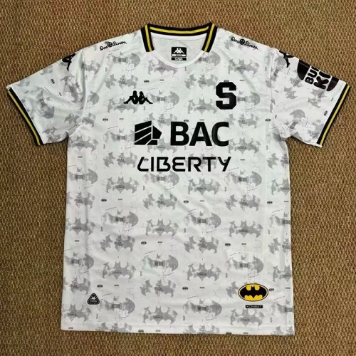 2025-26 Costa Rica Saprissa Batman White Soccer Jersey
