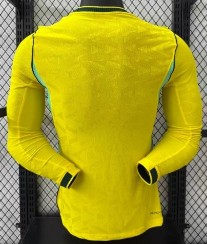 2026-27 Brazil Home Long Sleeve Player Version Soccer Jersey