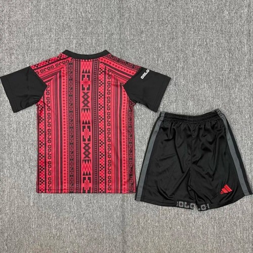 2026-27 Colo-Colo Away Kids Soccer Jersey（red-black）