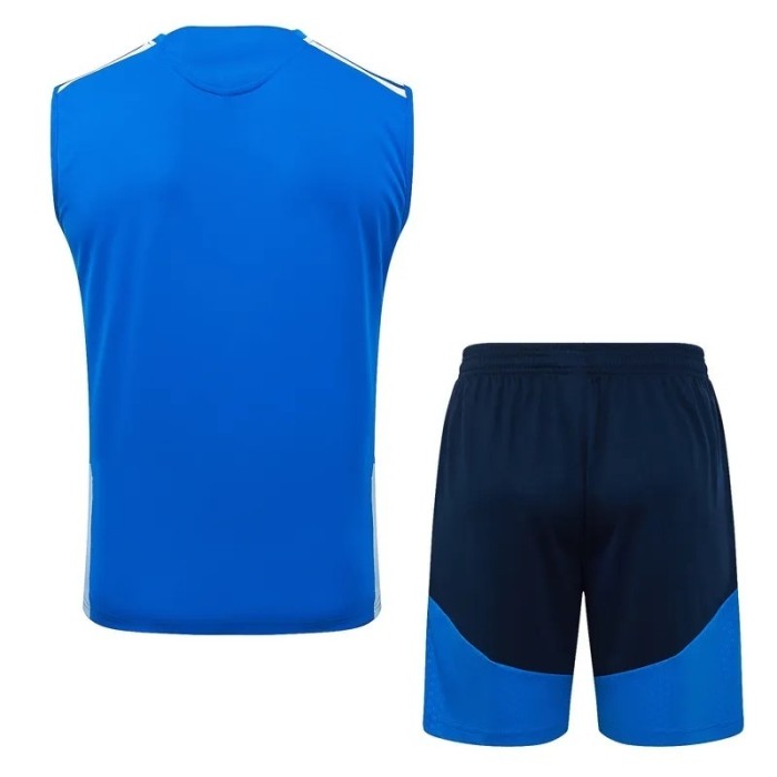 2025-26 Cruzeiro Bright blue Tank top and shorts suit