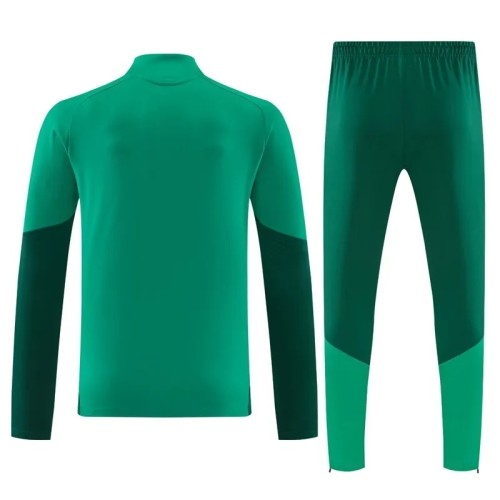 2026-27 Algeria Dark Green Half Pull Tracksuit (半拉链)