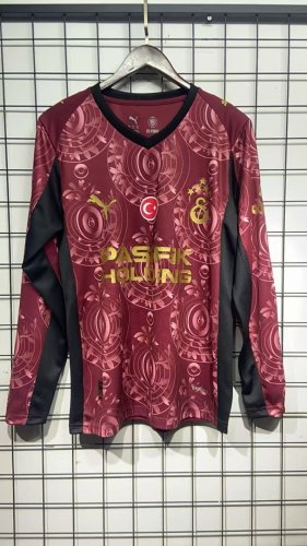 2025-26 Galatasaray Away Long Sleeve Soccer Jersey